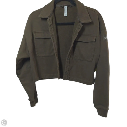 Athletic Jacket By Alo In Brown, Size: Xs