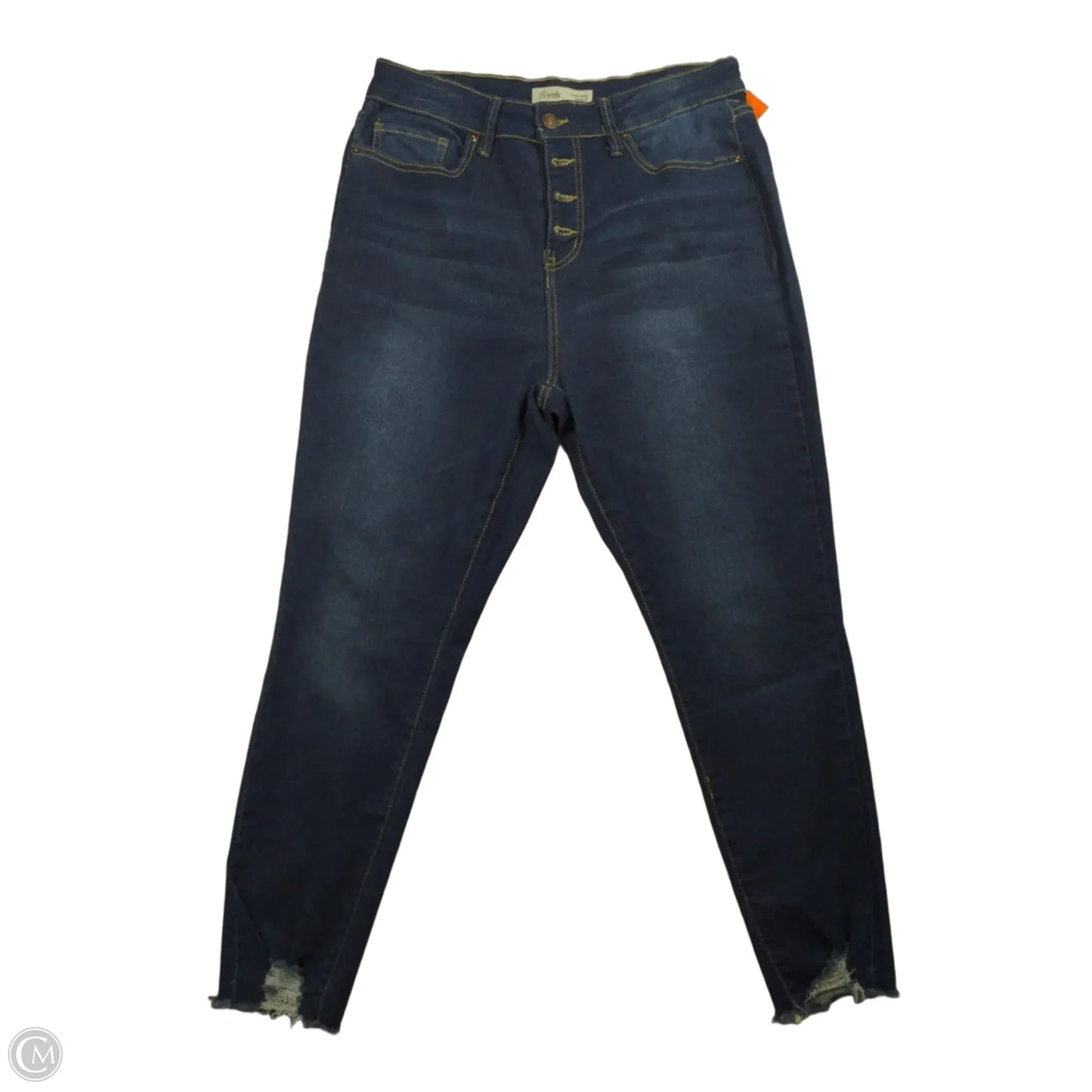 Jeans Cropped By Royalty In Blue, Size: 14