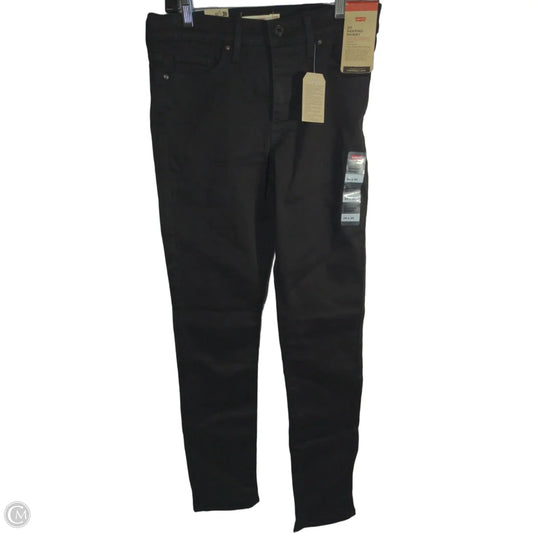 Jeans Straight By Levis In Black, Size: 28