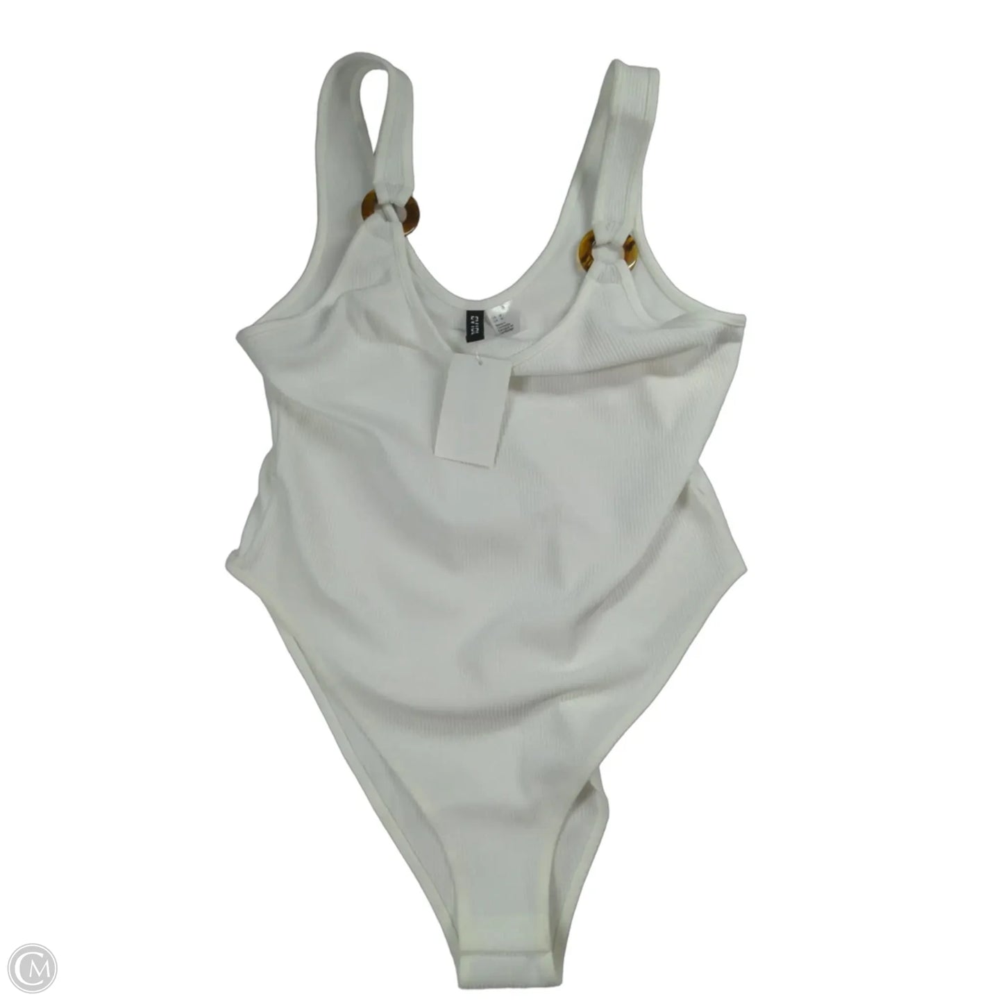Bodysuit By H&m In White, Size: M