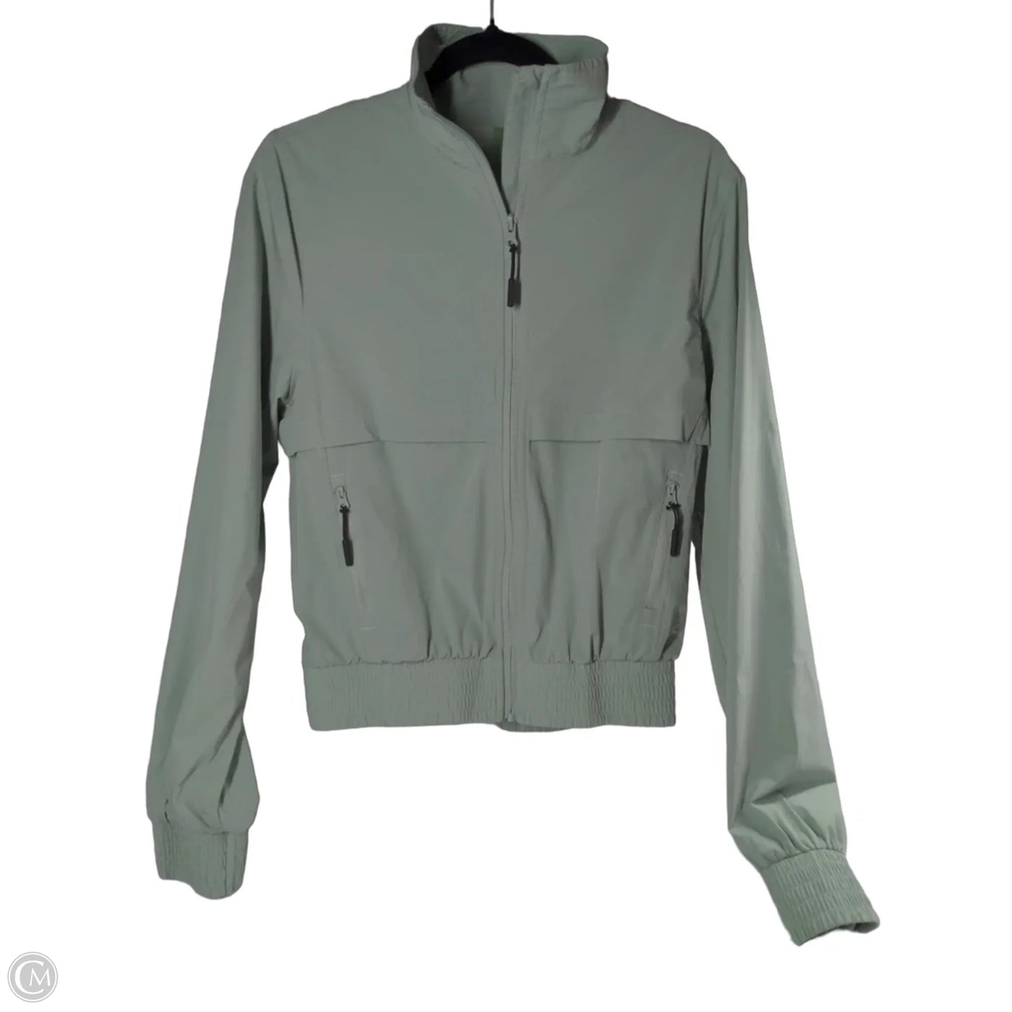 Athletic Jacket By Ptula In Green, Size: M