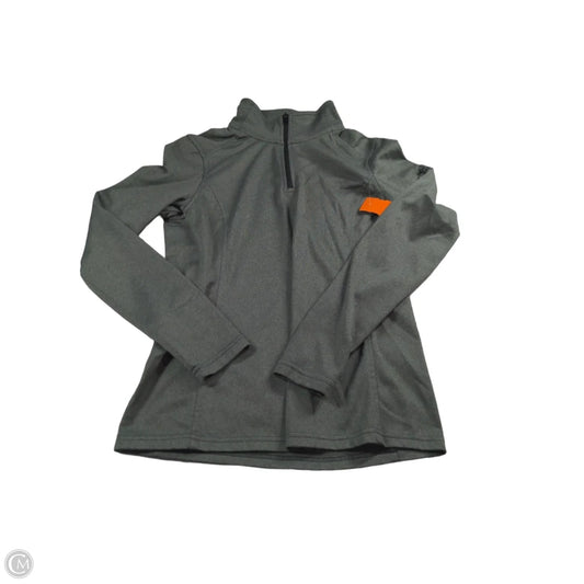 Athletic Top Long Sleeve Collar By The North Face In Grey, Size: S