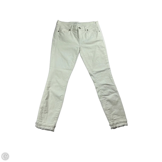 Jeans Skinny By Loft In White, Size: 0p