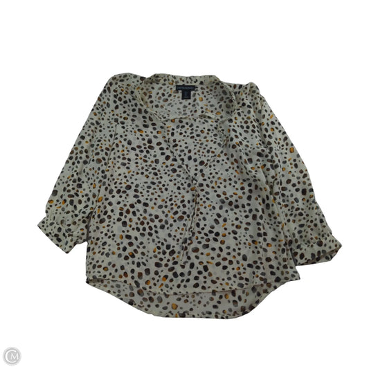 Top Long Sleeve By Cynthia Rowley In Cream, Size: S
