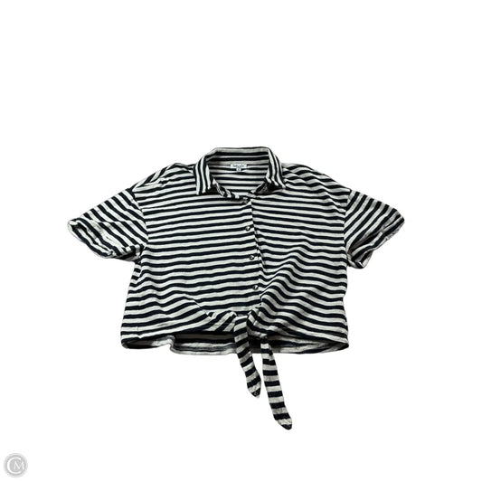 Top Short Sleeve By Splendid In Striped Pattern, Size: Xs