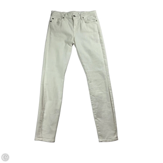 Jeans Skinny By 7 For All Mankind In White Denim, Size: 2