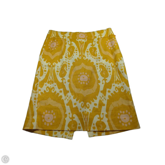 Skirt Midi By J. Crew In Yellow, Size: 4
