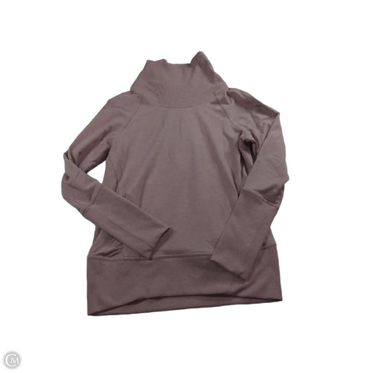 Athletic Top Long Sleeve Collar By Lululemon In Pink, Size: 4