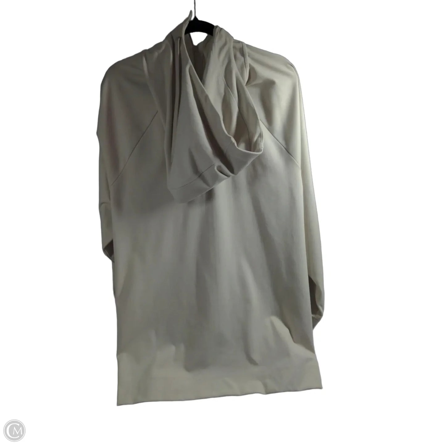 Athletic Top Long Sleeve Collar By Athleta In Beige, Size: L