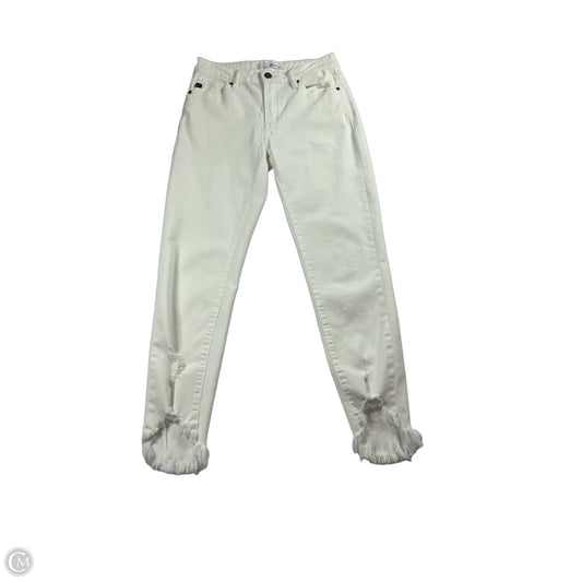 Jeans Skinny By Kancan In White Denim, Size: 2