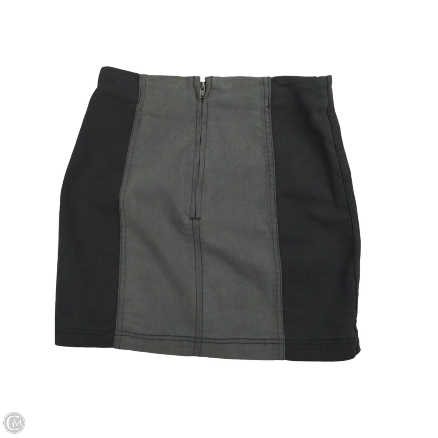 Skirt Mini & Short By Free People In Black & Grey, Size: 4