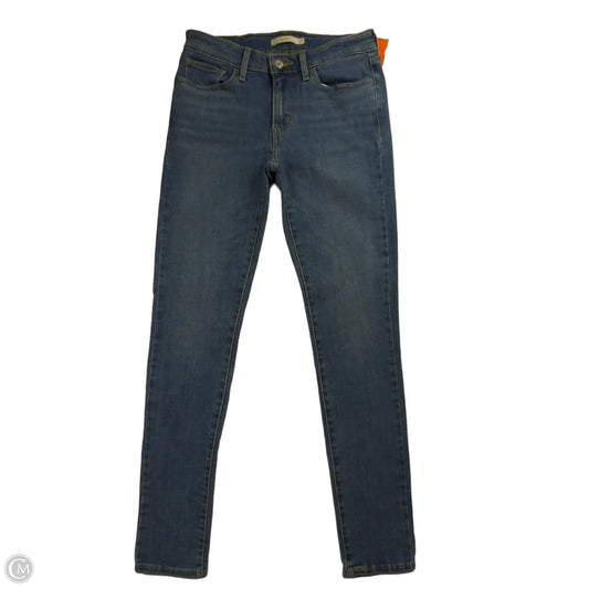 Jeans Skinny By Levis In Blue Denim, Size: 4