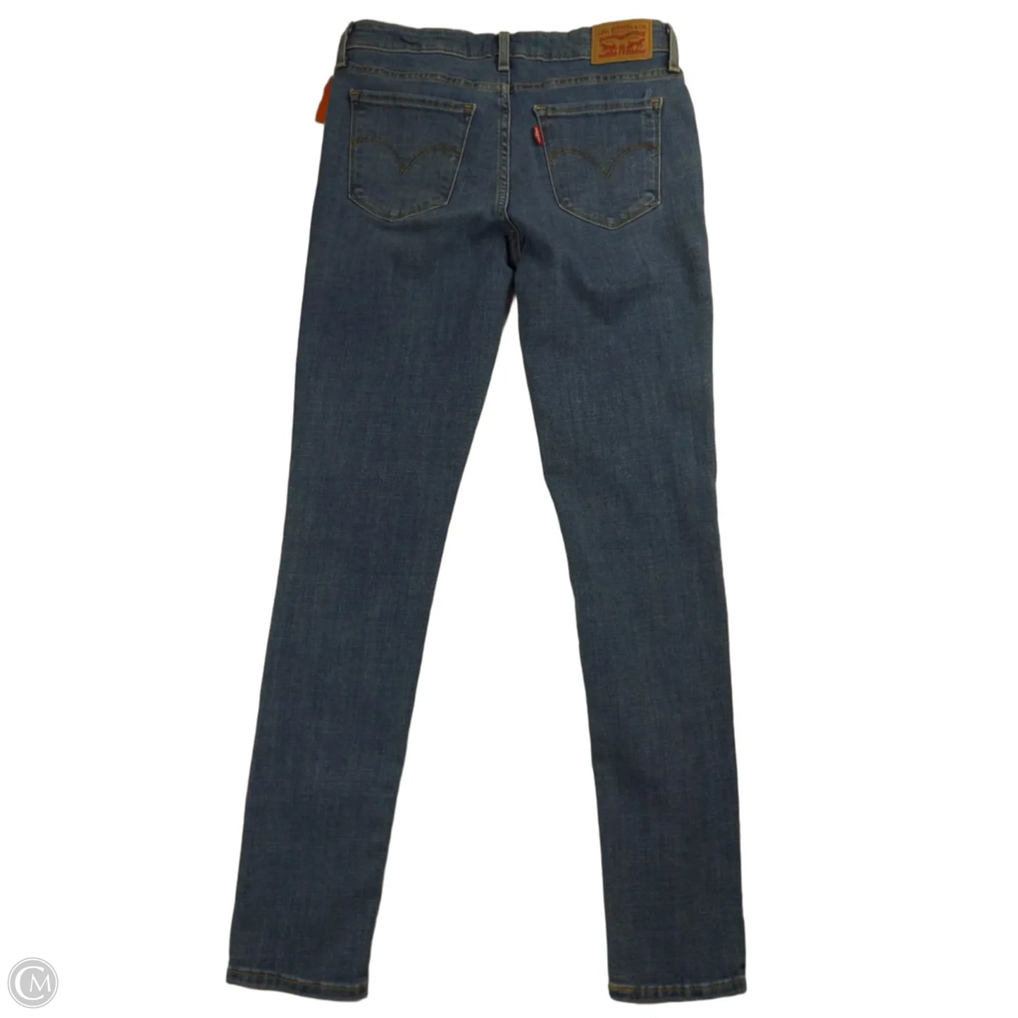 Jeans Skinny By Levis In Blue Denim, Size: 4