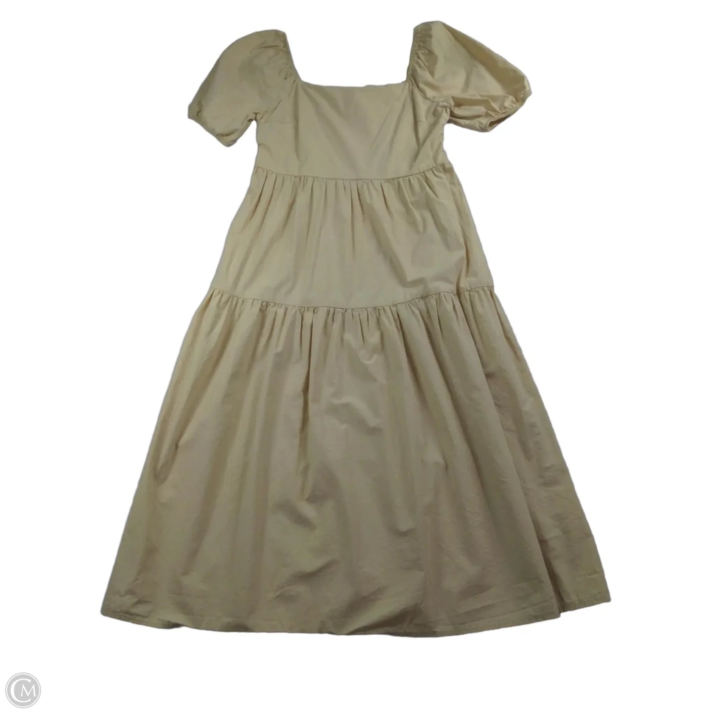 Dress Casual Midi By Fabrik In Cream, Size: M