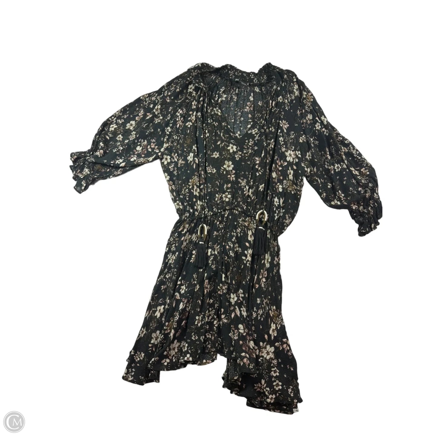 Dress Casual Short By Zara In Floral Print, Size: S