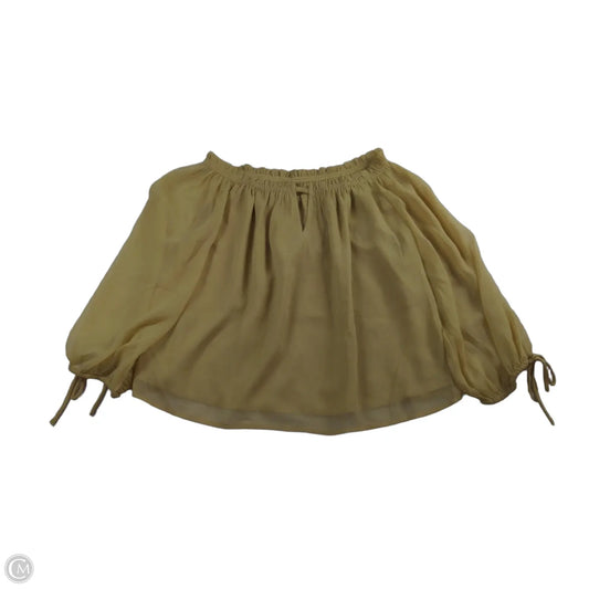 Top 3/4 Sleeve By Loft In Beige, Size: M