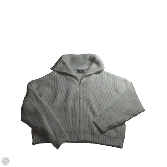 Sweater By Clothes Mentor In White, Size: L