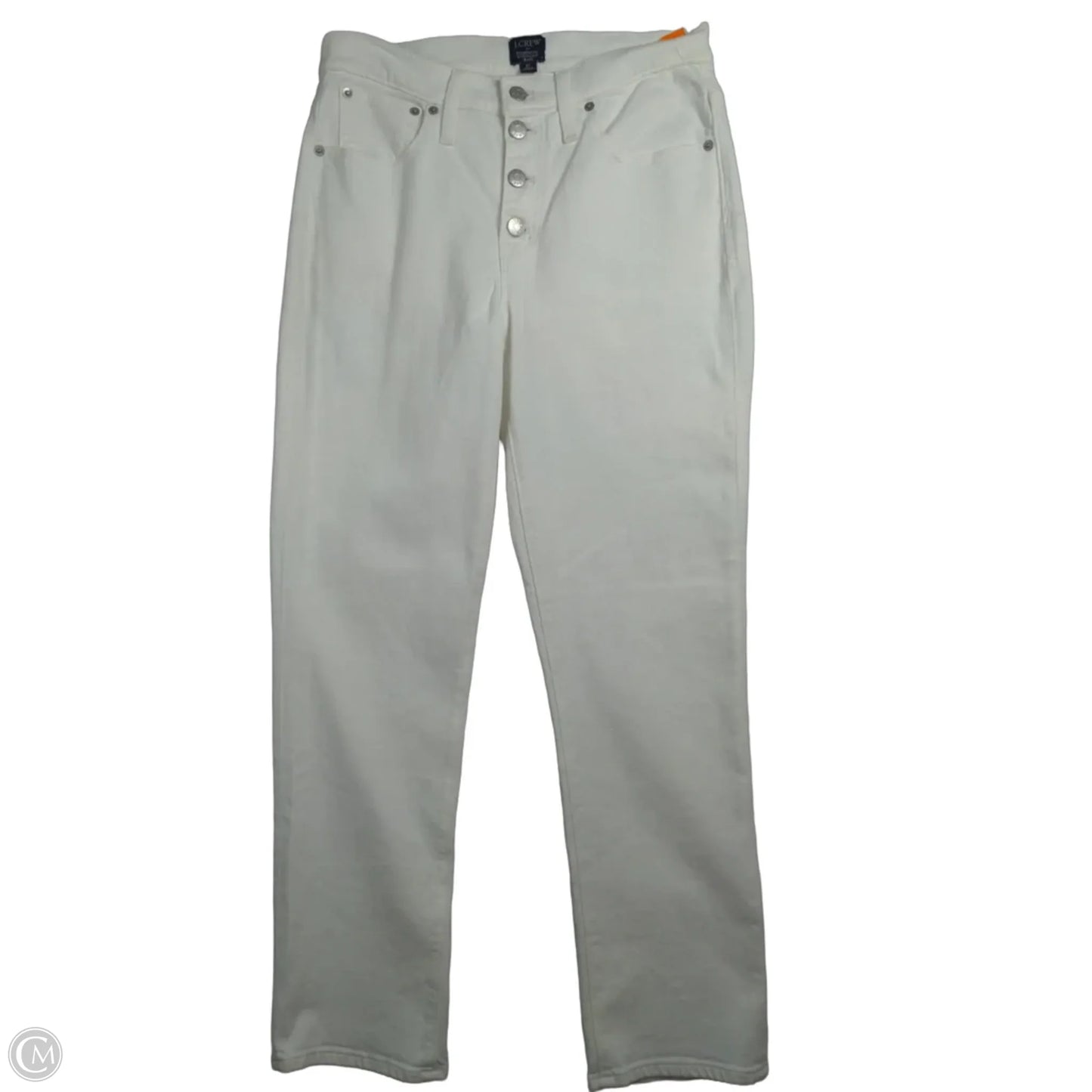 Jeans Straight By J. Crew In White, Size: 28