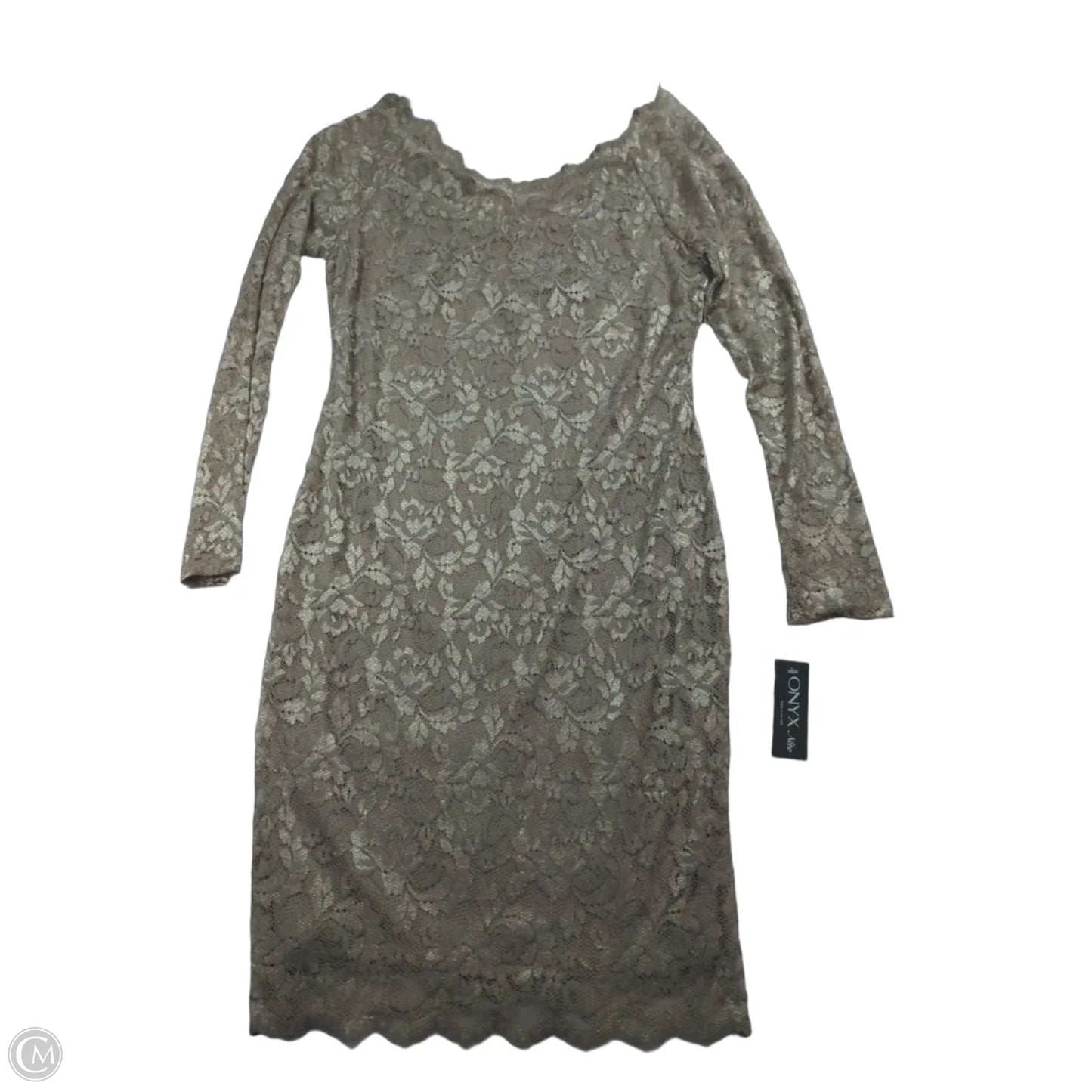 Dress Party Midi By Onyx In Silver, Size: 8