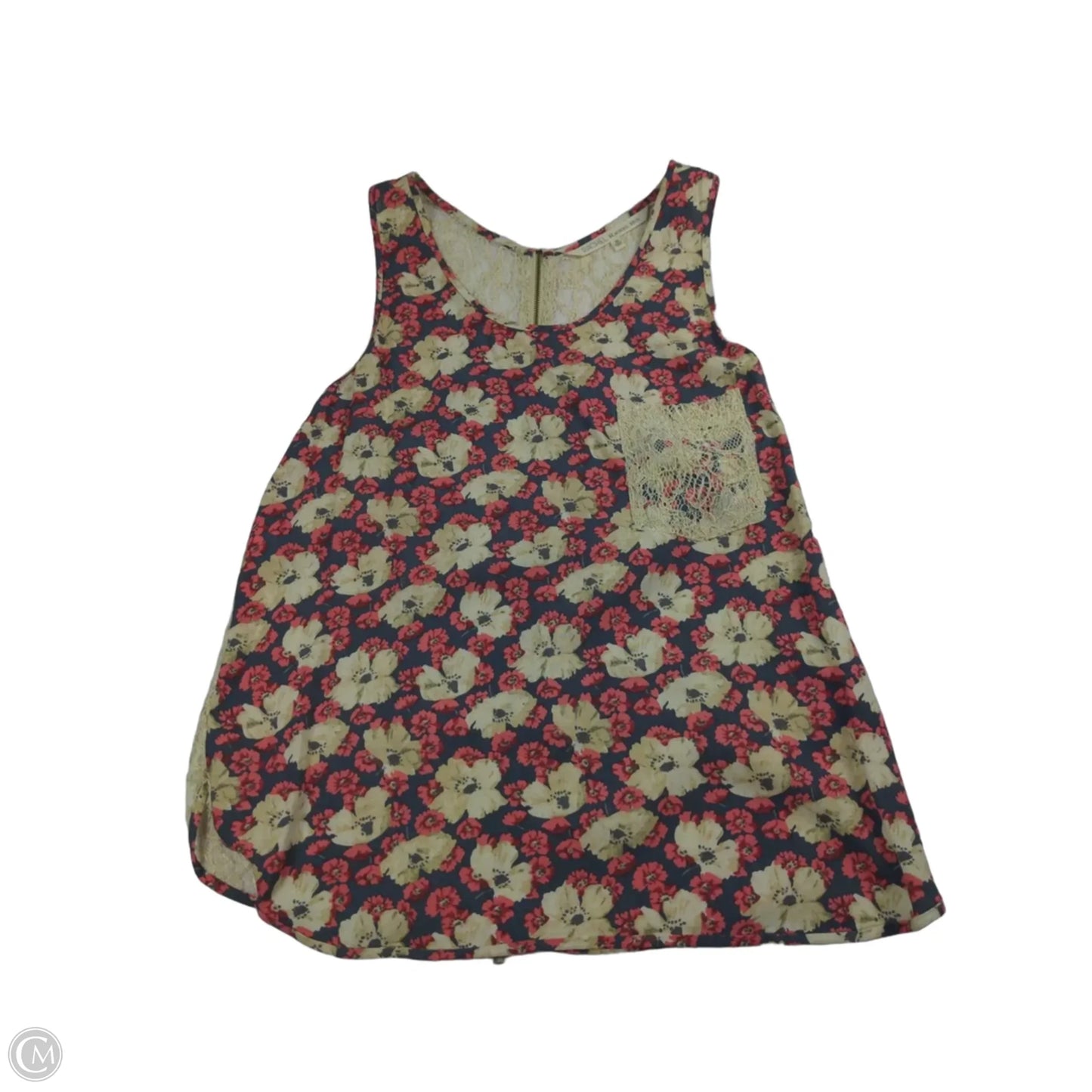 Top Sleeveless By Rachel Roy In Floral Print, Size: M
