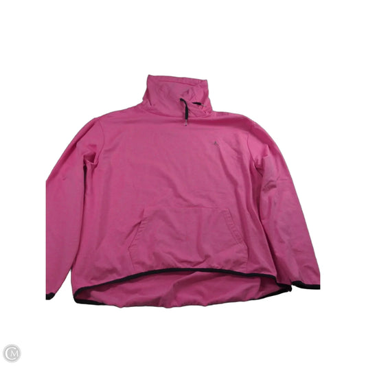Athletic Top Long Sleeve Collar By Clothes Mentor In Pink, Size: 14