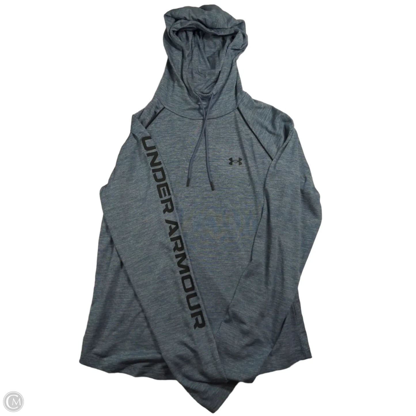 Top Long Sleeve By Under Armour In Blue, Size: L