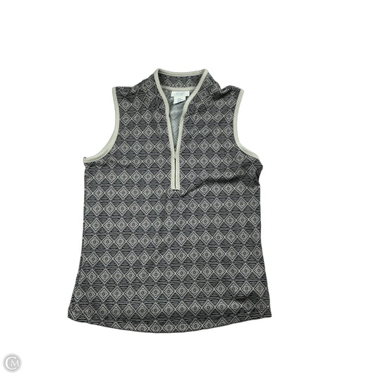 Athletic Tank Top By Sigrid Olsen In Black & White, Size: Xs