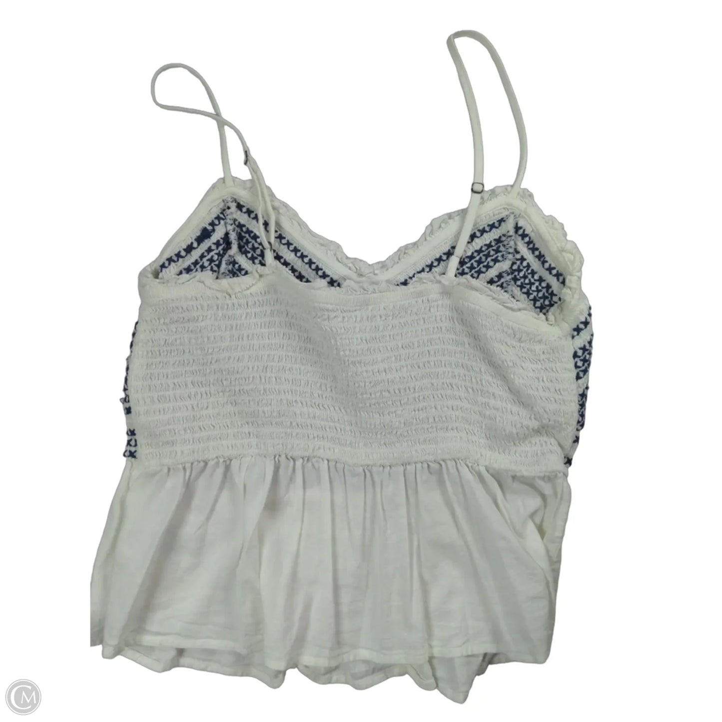 Top Sleeveless By Old Navy In Blue & White, Size: M