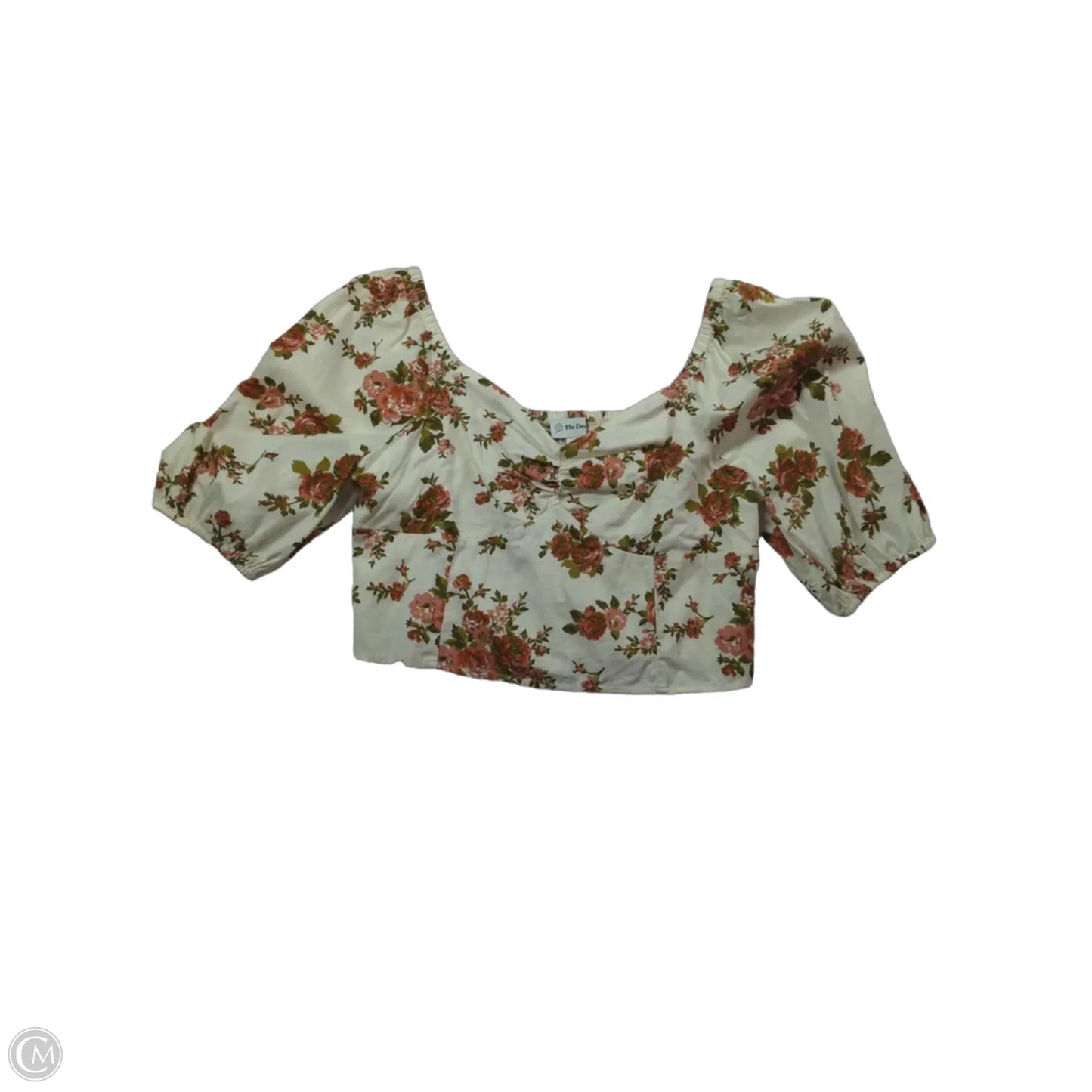 Top Short Sleeve By The Drop In Floral Print, Size: M
