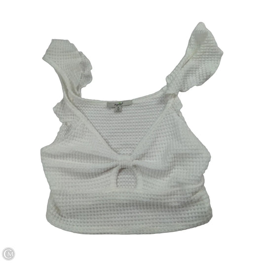 Top Sleeveless By Papaya In White, Size: M