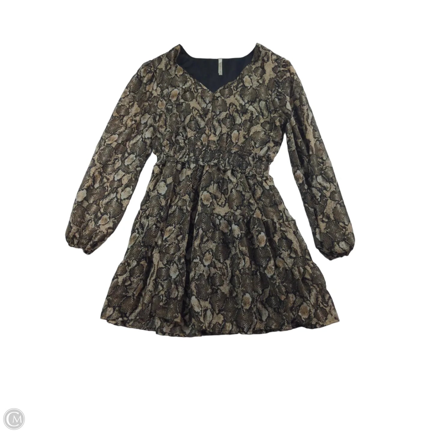 Dress Party Short By Clothes Mentor In Snakeskin Print, Size: M