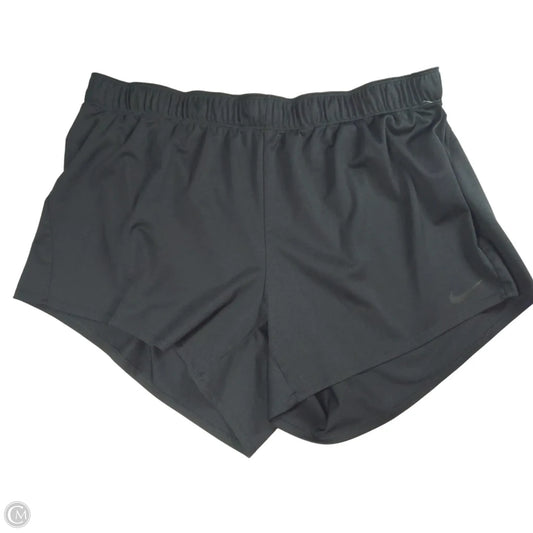 Athletic Shorts By Nike In Black & Yellow, Size: 2x