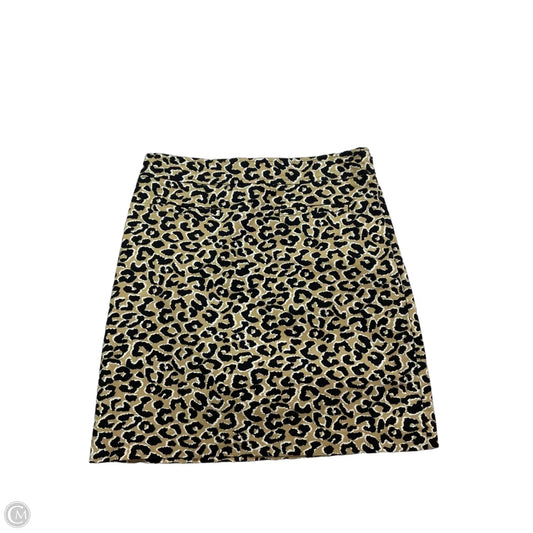 Skirt Midi By Talbots In Animal Print, Size: 4