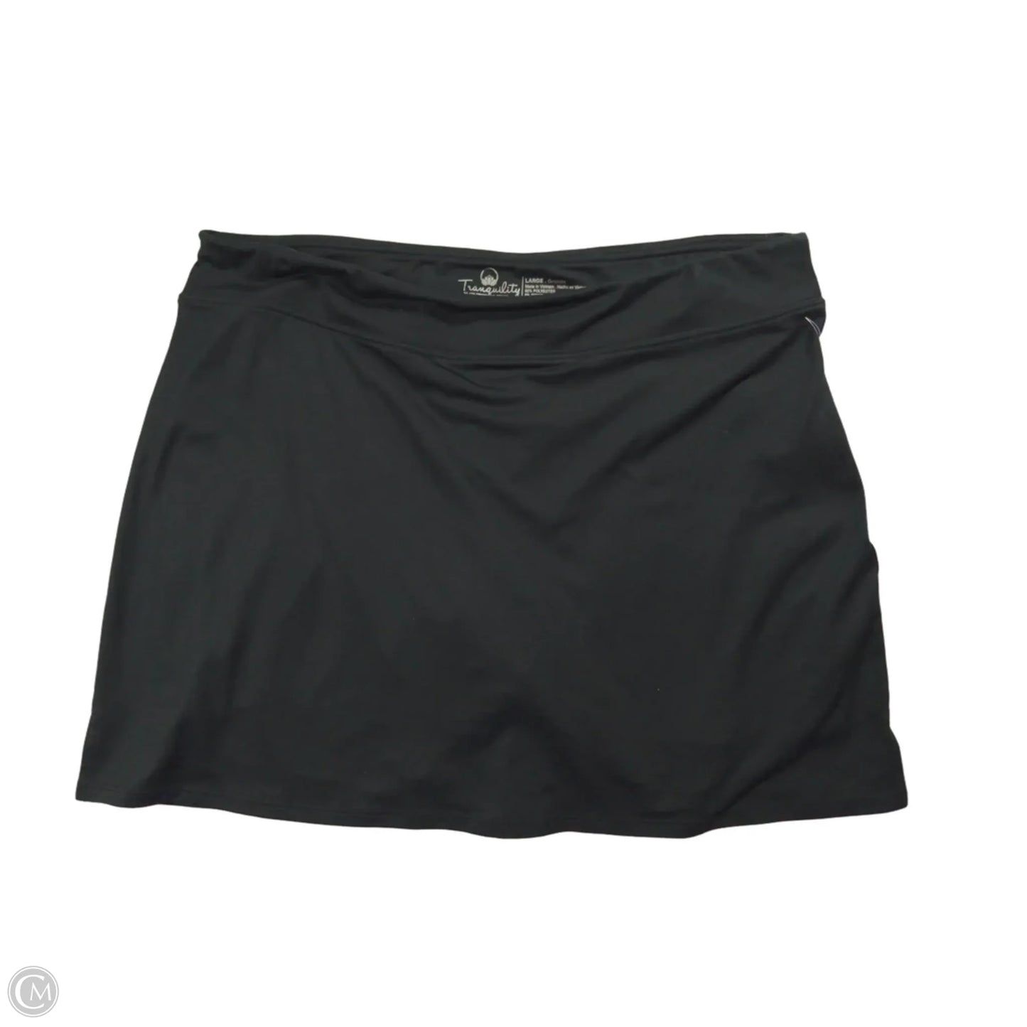 Athletic Skort By Tranquility In Black, Size: L