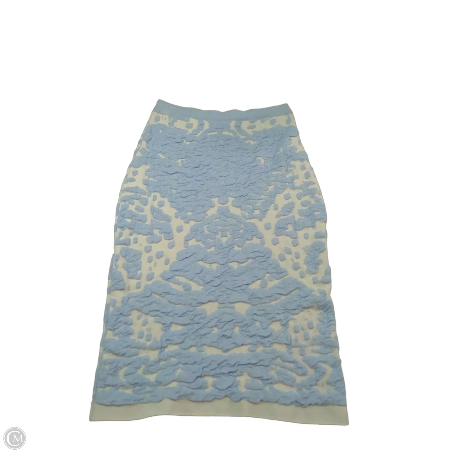 Skirt Midi By Lucy Paris In Blue & White, Size: M