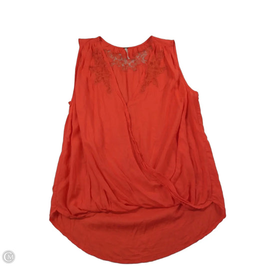 Top Sleeveless By Free People In Coral, Size: 0