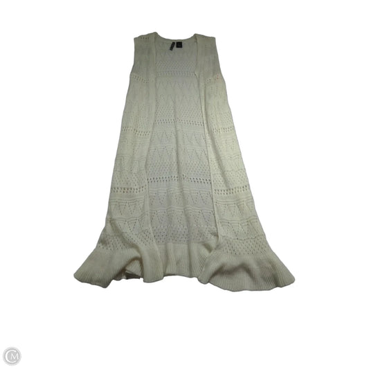 Cardigan By New Directions In Cream, Size: S