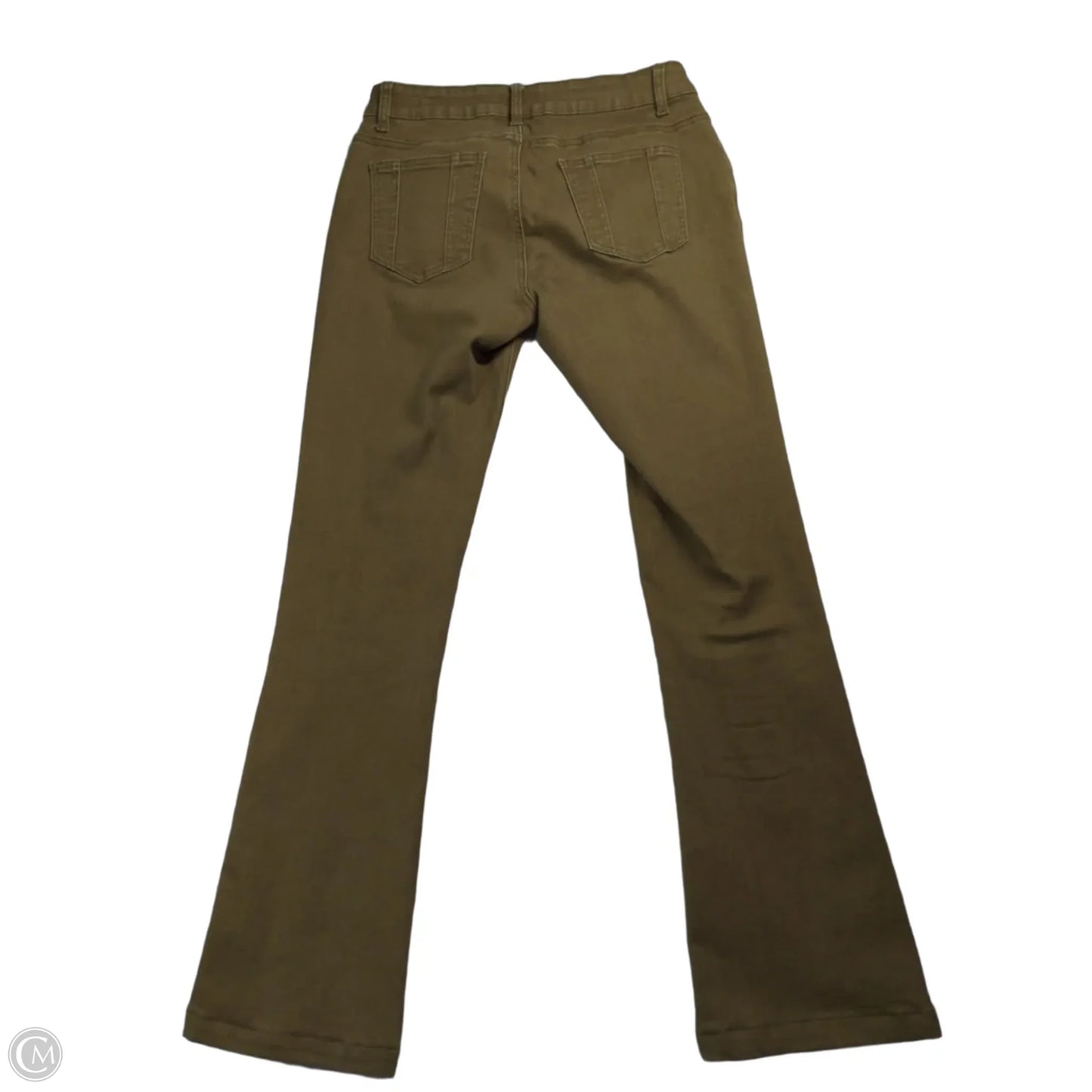 Jeans Boot Cut By Aziz In Brown Denim, Size: 4