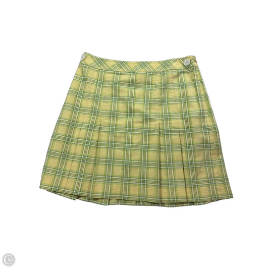 Skirt Mini & Short By Loft In Green & Yellow, Size: 6