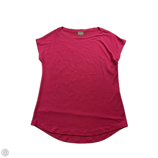 Top Short Sleeve Basic By Chicos In Pink, Size: S