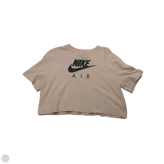 Top Short Sleeve Basic By Nike In Pink, Size: M