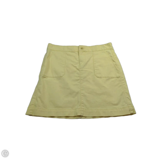 Skirt Mini & Short By Loft In Yellow, Size: 4