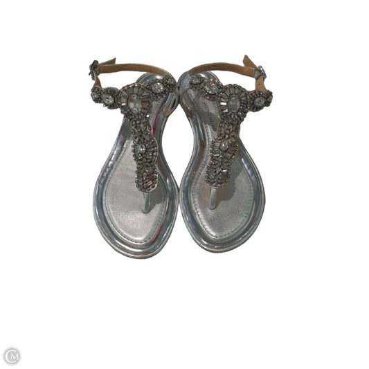 Sandals Flats By Antonio Melani In Silver, Size: 7