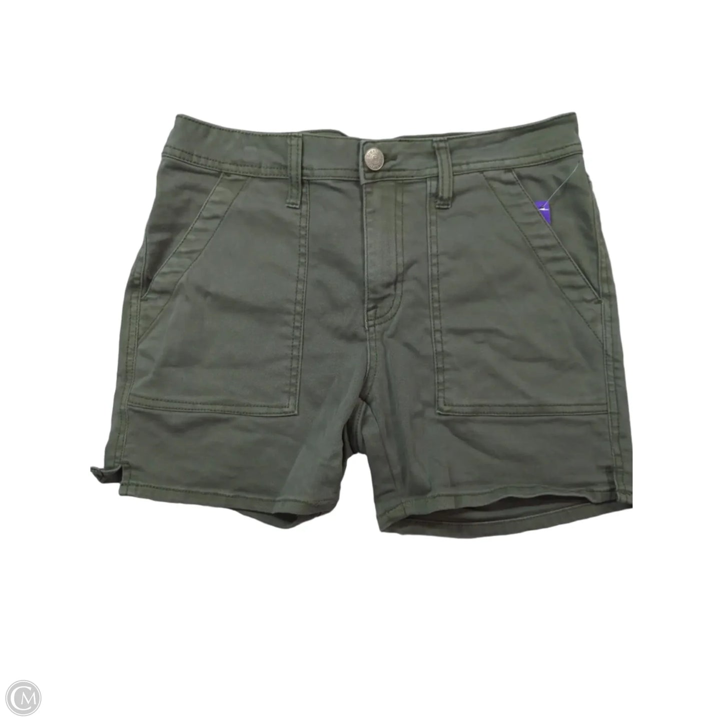 Shorts By Seven 7 In Green Denim, Size: 6