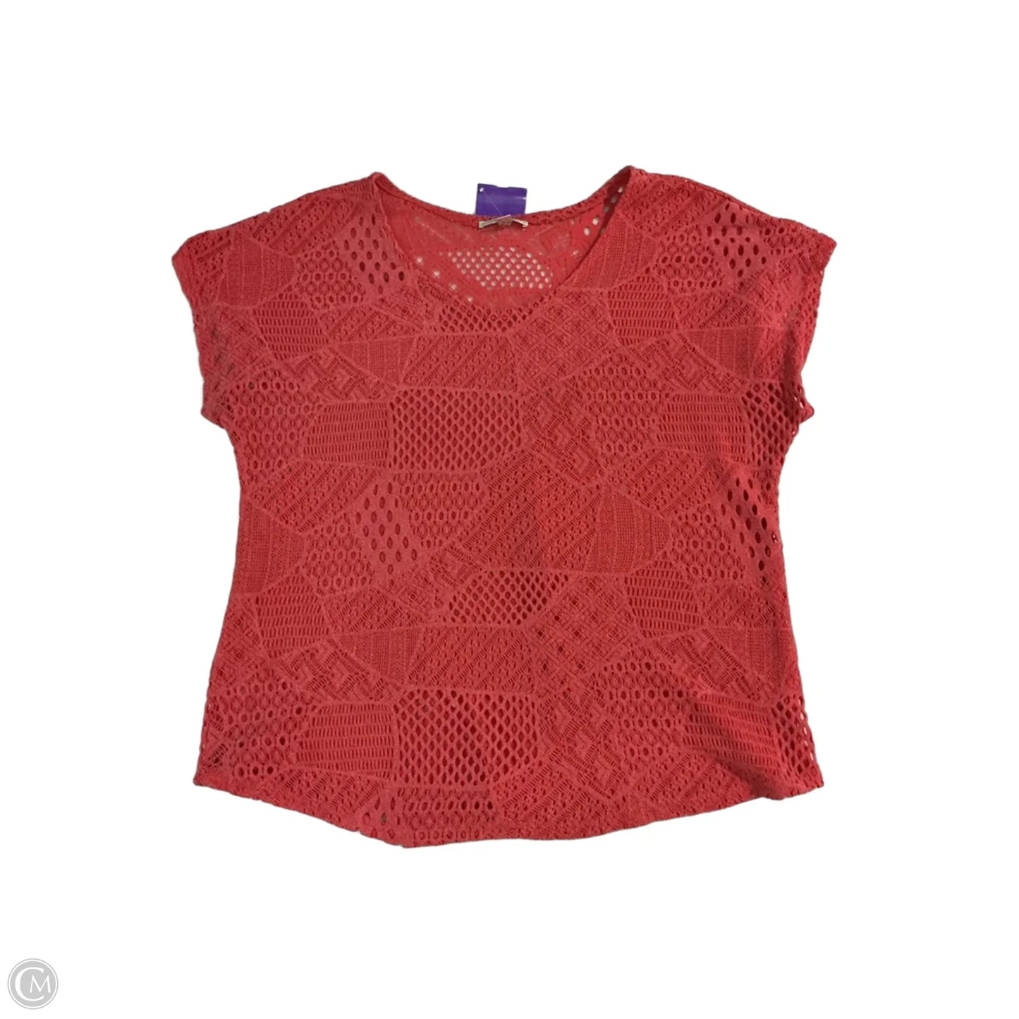 Top Short Sleeve By Clothes Mentor In Pink, Size: 3x