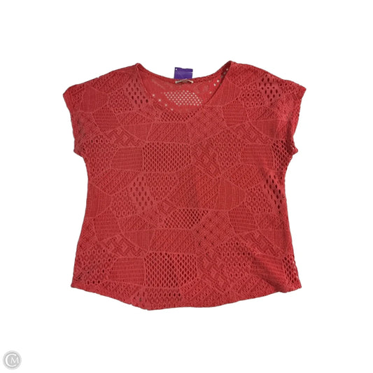 Top Short Sleeve By Clothes Mentor In Pink, Size: 3x