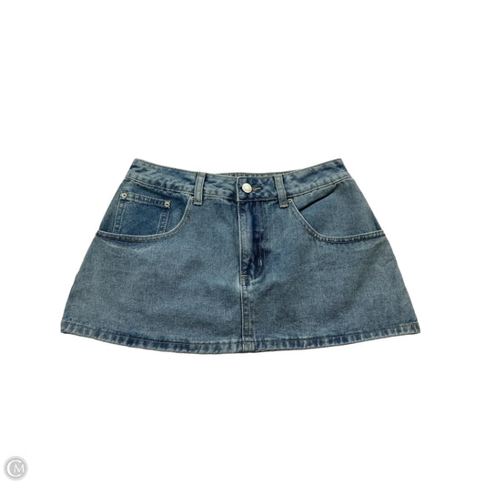 Skirt Mini & Short By Clothes Mentor In Blue Denim, Size: S
