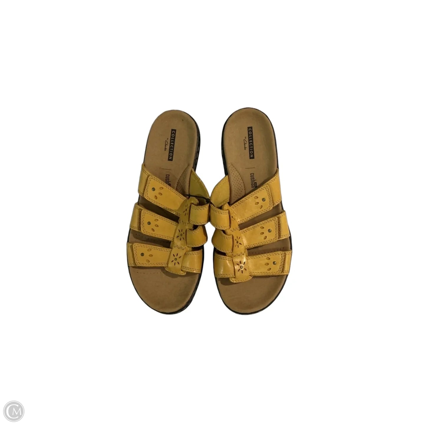 Sandals Flats By Clarks In Yellow, Size: 8.5