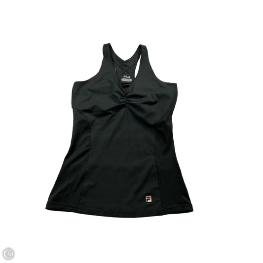 Athletic Tank Top By Fila In Black, Size: S