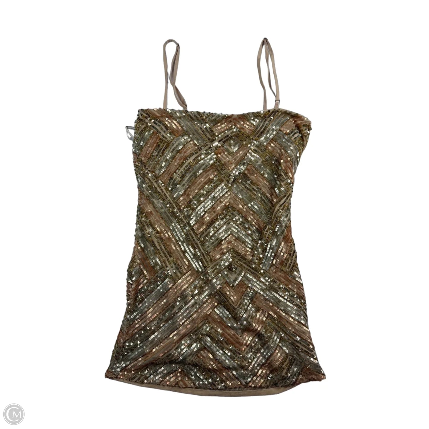 Dress Party Short By Show Me Your Mumu In Gold, Size: S